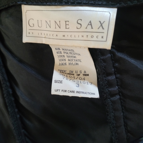 Gunne Sax 80's Velvet and Iridescent Satin Floral Strapless Ankle Length Gown - Picture 9 of 9